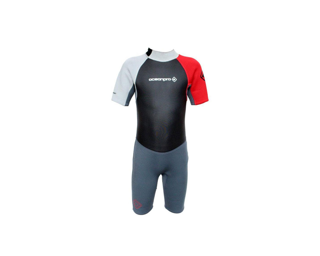 Ocean Pro Grommet 3mm KIDS Shortie Wetsuit Frog Dive